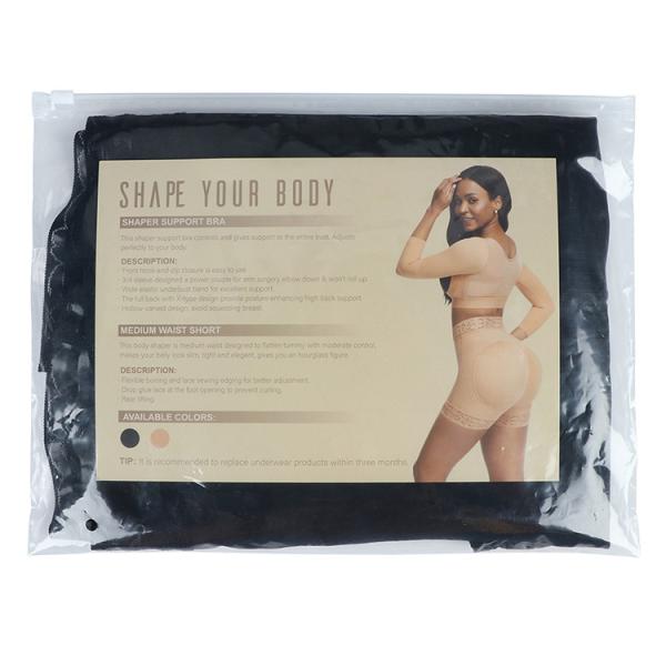 Hexin estágio 2 Faja Colombiana Shapewear conjunto de tricoteado de mulheres Body Shaper Tops sutiã