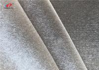 a tela impressa azuis marinhos do Spandex de Ks de veludo do luxuoso 75D + 40D estica o material de veludo