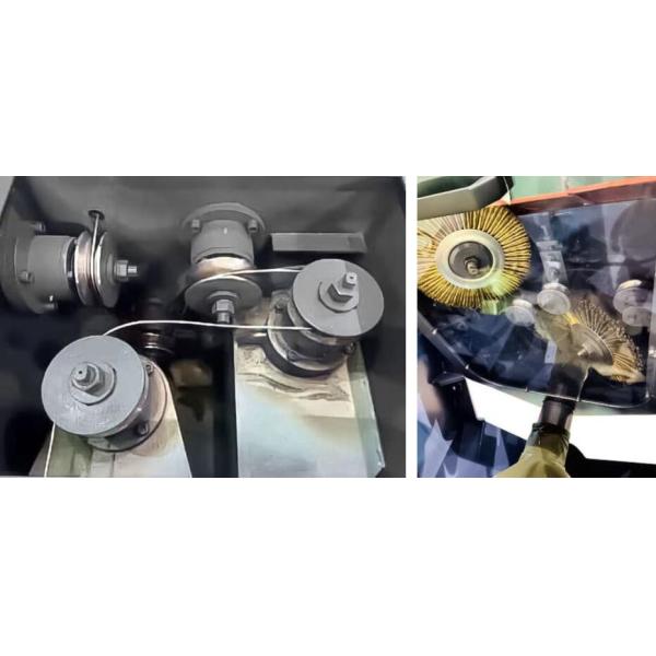 Wire Descaling Machine Cleans Wire Rod Brass Wire Knotted Wire Brush Descaler