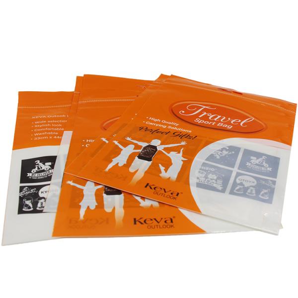 Custom Printing zipper laminated plastic opp bag for package gift