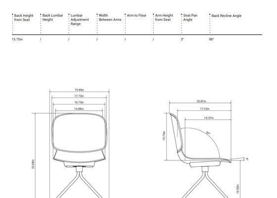 Model Training Room Chairs with Visually Striking Appearance and Bold Color Combinations in W560*D520*H820(mm)