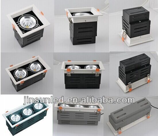 led square recessed grille lamp, 10W /15W /25W/40Wsquare grille light