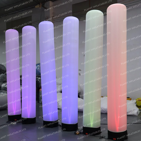 Giant Colorful Party Event Decoration Inflatable Light Tube Led Inflatable Pillar for Sale