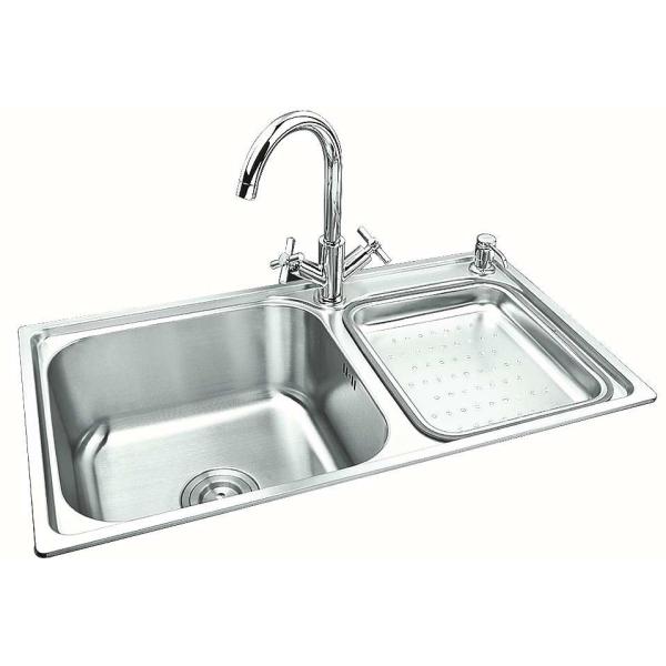 Longévité élevée de double de cuvette de projet d'évier tamis de panier avec la