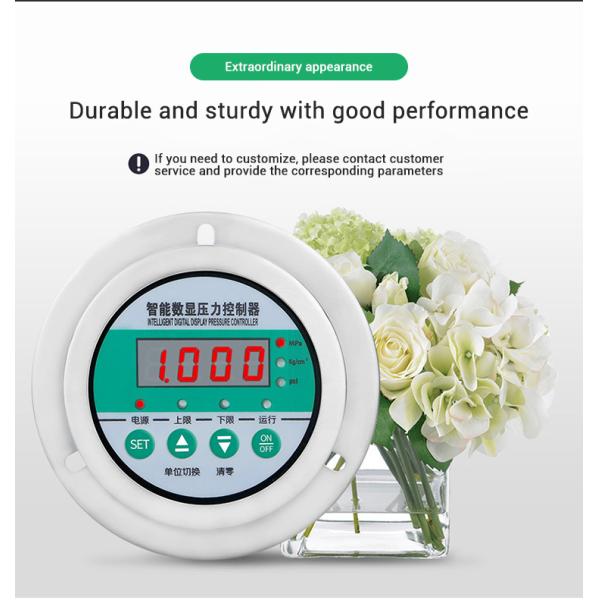 Digital Display Water Pressure Meter with Customized Support and -1-0....2.4 Range