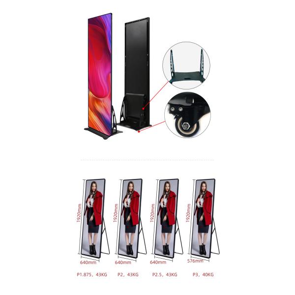 P2.5 Epistar portátil llevó la exhibición 1R1B1G SMD2121 del cartel para el centro comercial