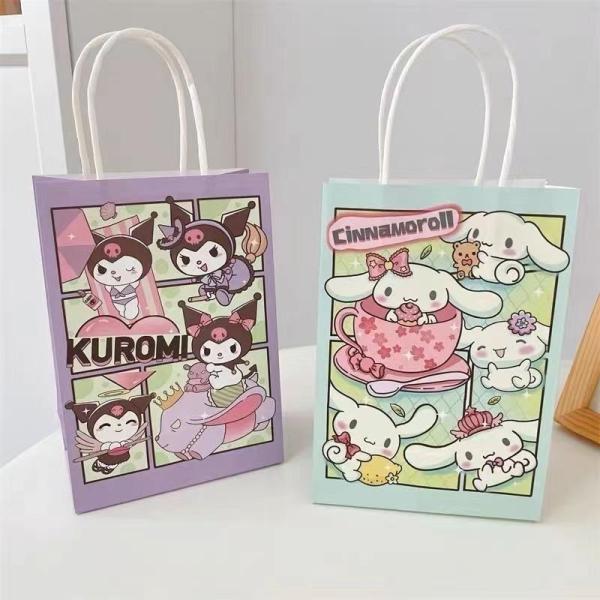 Eco Friendly Custom Cute Cartoon Accessories Paper Bags with Innovative Twisted Paper Handles