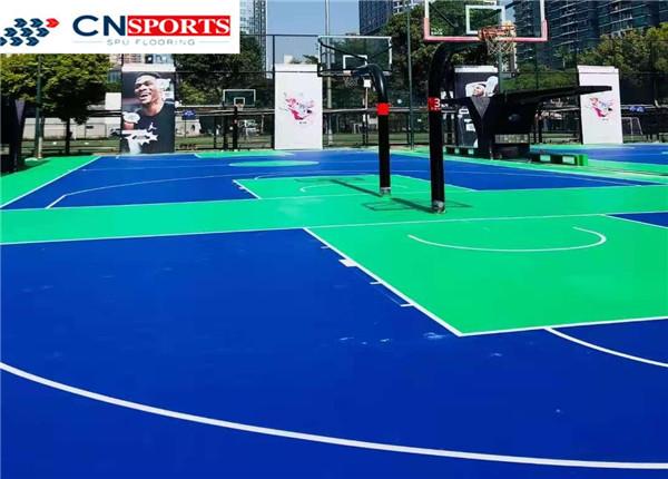SPU IAAF Synthetic Basketball Court Flooring UV Resistant