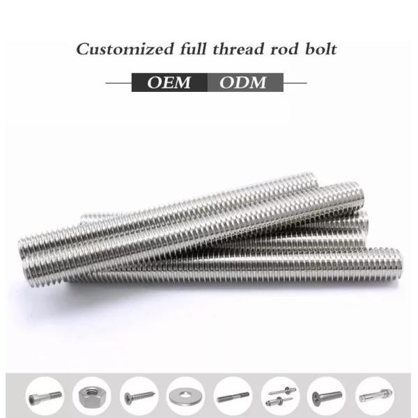 Качество H59 H 62 Латунь Сплав Медь Бронза Полная нить Никель Тиновая покрытая нить Стержни с нитями Стержень DIN 975