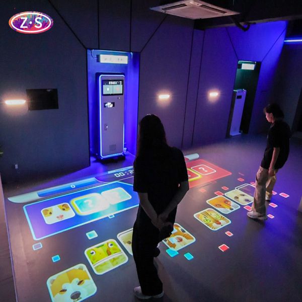 Instant Setup Mobile Interactive Floor Projection System No Installation Time