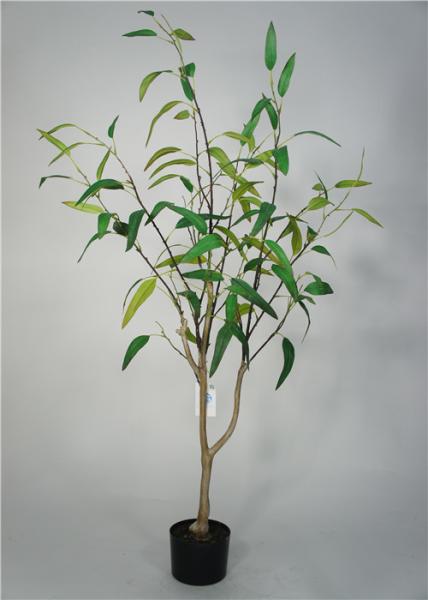 5 Feet Artificial Decorative Trees Eucalypt Bonsai Easy Care With Pot Base