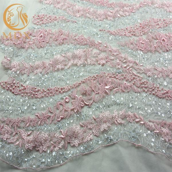 Шнурок платья вечера картины шнурка Sequin яркого блеска материальный изготовленный на заказ