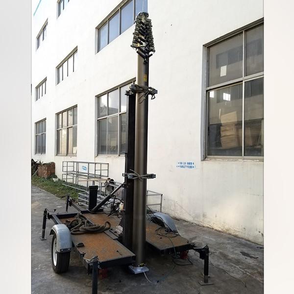 21m Lockable Pneumatic Telescopic Mast 50kg payload-NR-3200-21000-50L antenna telescopic mast aluminum telescoipc mast