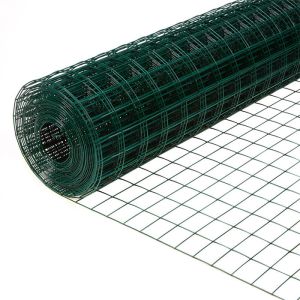 6 Gauge Galvanized Plastic Coated PVC Welded Wire Mesh Roll for Severe Environments