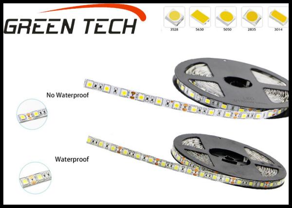 IP65 12 Volt LED Strip Lights Waterproof 3m Adhesive Tape Available 120 Degree