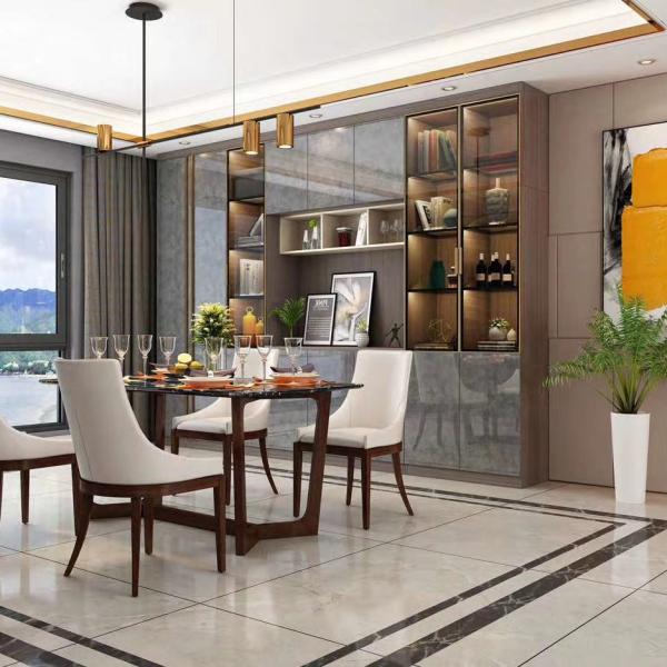 ODM Угловой столовый шкаф Круглый стол Буфетный стол Деревянная столешница