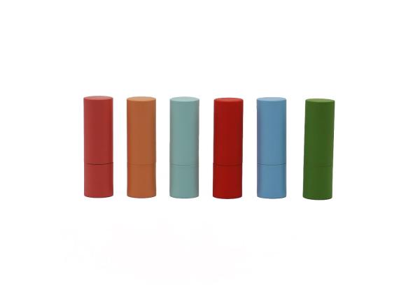 Colorful Aluminum Magnetic 3.8g Lip Balm Container Tube