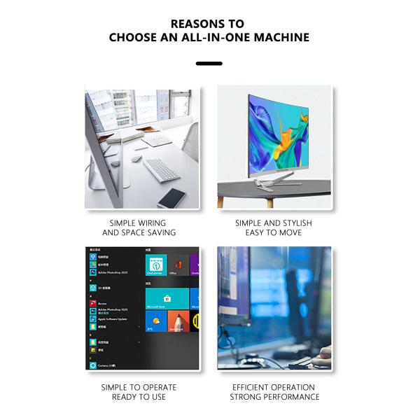 Загнутый 27-дюймовый ПК с процессором Intel Core I5 и клавиатурой мыши