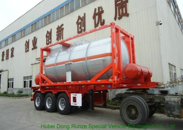 20FT Steam Heating Insulated Tank Container Stanless Steel For Yellow Phosphorus  P4