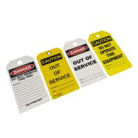 Étiquette d'avertissement de sécurité de sécurité PVC durable de verrouillage Signe de sécurité
