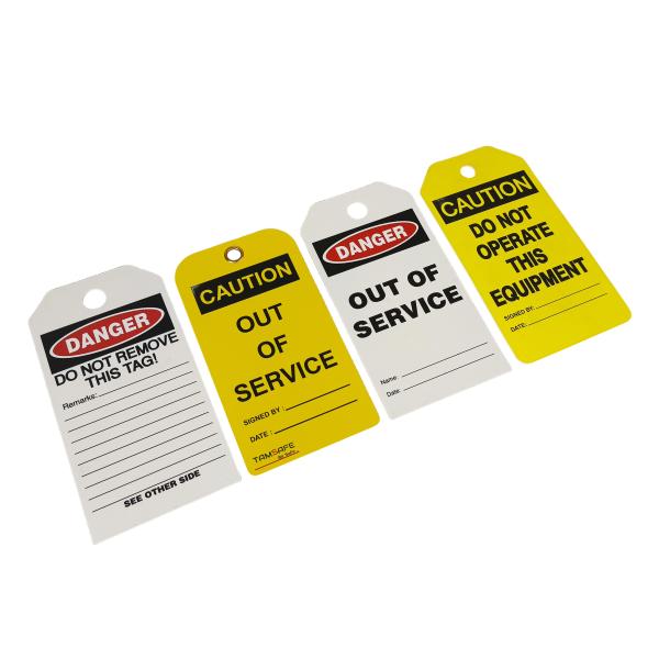 セキュリティ セキュリティ 警告 タグ PVC 耐久性 ロックアウト 安全 標識 正方形 タグ