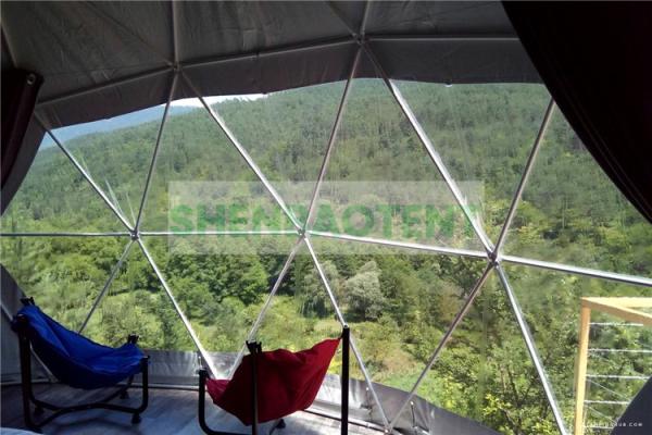 Mountain Resort Dome Tent , Luxury Tent Resorts Easy Installation Stable