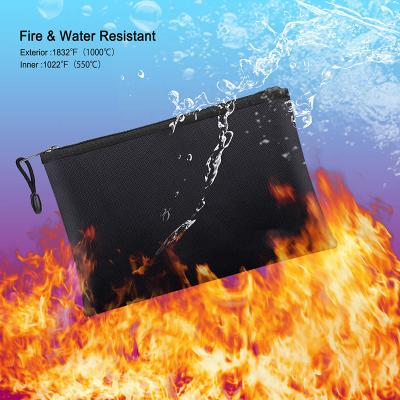 Casual Portable Fireproof Bag Ultra Safe With Zipper OEM ODM Support