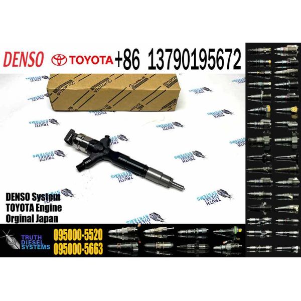 23670-39276 23670-39235 23670-30100 095000-5520 095000-5930 095000-6190 Fuel Injector for Denso Toyota Hilux Hiace 2KD 4WD D4D