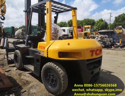 Used 2010year Japan TCM FD70Z8 Diesel Forklift Truck , Used 7ton TCM manual forklift Selling in China