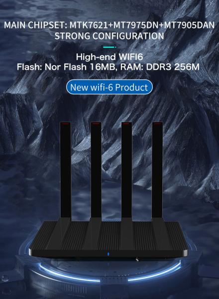 Unlocked ZBT 5dBi Antennas WIFI6 Router 1800Mbps 4G Lte Router