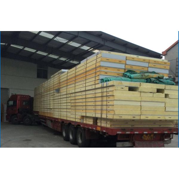Weather Proof Insulated Sandwich Panel Galvanized Steel Material For Wall / Roof