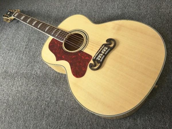 Left hand Acoustic Guitar 43 inches SJ200 Maple Acoustic Guitar Back / Side Tiger Stripes