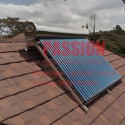 SS304 Compact Pressure Solar Water Heater SS316 Enamel Inner Tank Solar Heating