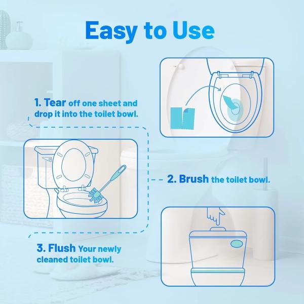 Lalkers Custom Plant Based Toilet Bowl Cleaner Strips Eco Friendly Biodegradable