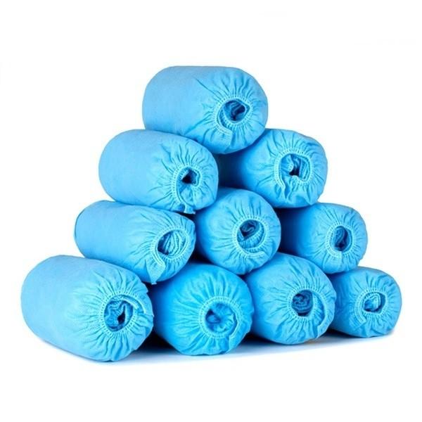 Black Blue Elastic PP PE CPE 15*40cm Disposable Shoes Cover