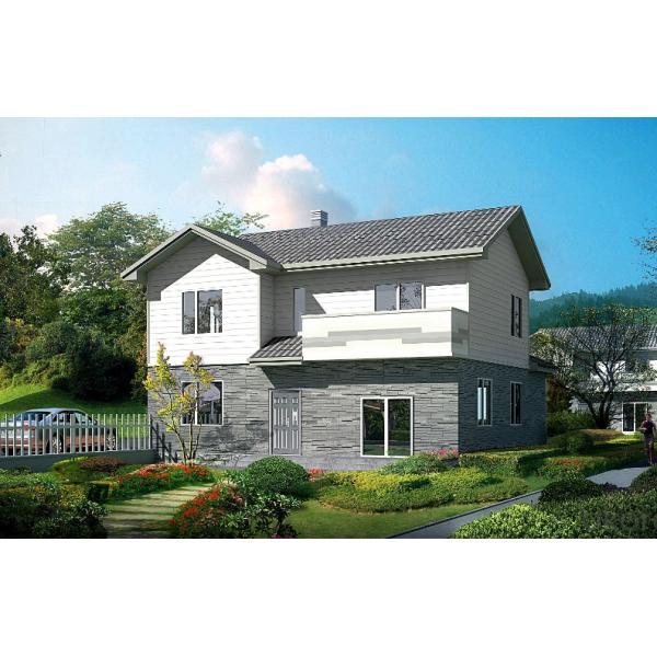 Anti Earthquake Light Steel Structure Villa With 3 Bedrooms Integrated LGS Wall