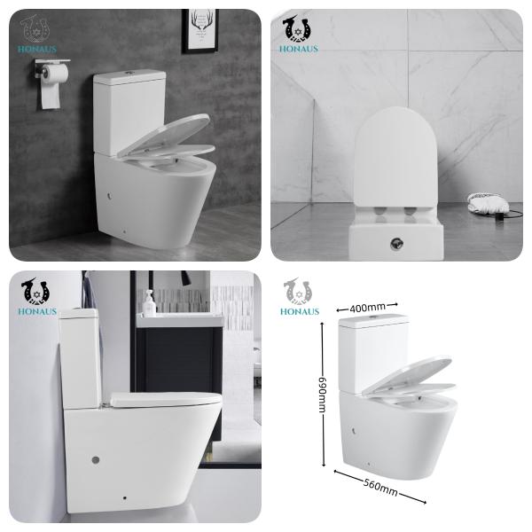 Luxury Gravity Flush Glaze Comfort Height Elongated Toilet Hotel Toilet Bowl