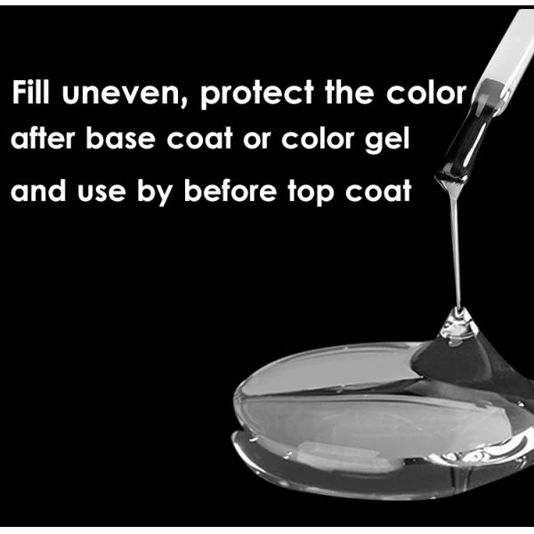 Matériau de protection de l'environnement Gel ongles vernis de base manteau haut avec lampe LED 30s Temps de guérison et choix écologique