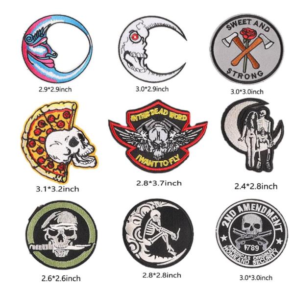 Embroidered Fabric Iron On Garment Patch Sew On Applique For Clothes Dress Jeans