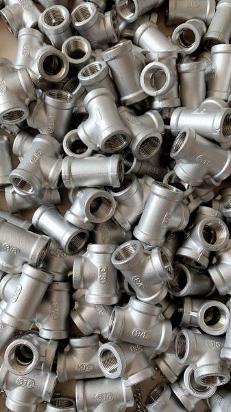 304 316 Stainless Steel Pipe Fittings , Sanitary Stainless Steel Tubing Elbows