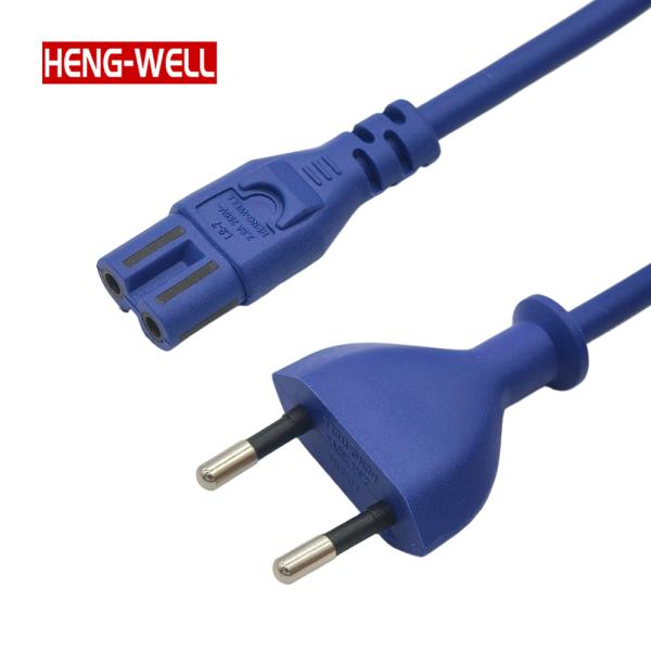 HENG-WELL High Quality EU Power Cord 2 Pin Customized for Smart Home Appliances | AC Power Cable Extension Cord Supplier