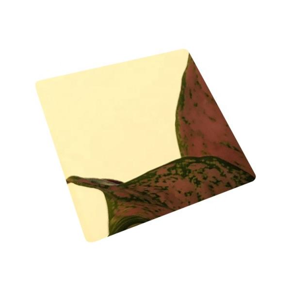 PVD Mirror Finish Color Stainless Steel Sheet 0.3mm - 3.0mm Thick For Furniture