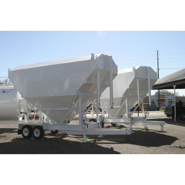27 T-30 T Portable Cement Silo / Industrial Mobile Cement Silo With Auger