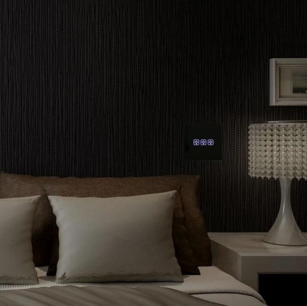 AC 85~250V 50/60Hz Zigbee Home Automation Glass ABS Light Switch