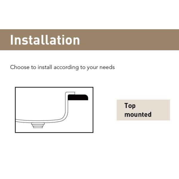 Modern SS 304 Kitchen Sink , Single Basin Stainless Steel Sink With Silver Brushed Finish