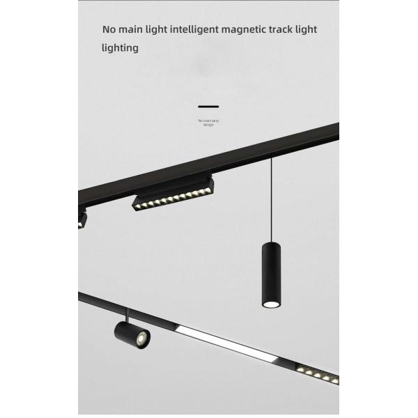 Aluminum 48v 35mm Living Room Magnetic Track Lighting Left And Right Mobile