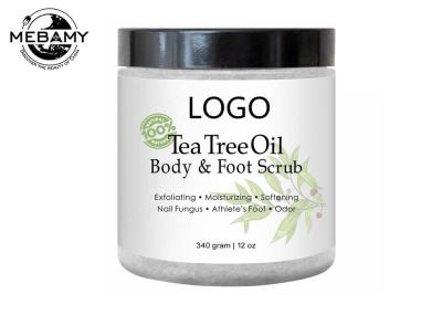 Tea Tree All Natural Body Scrub 100% Pure Dead Sea Salt For Killing Foot Fungus