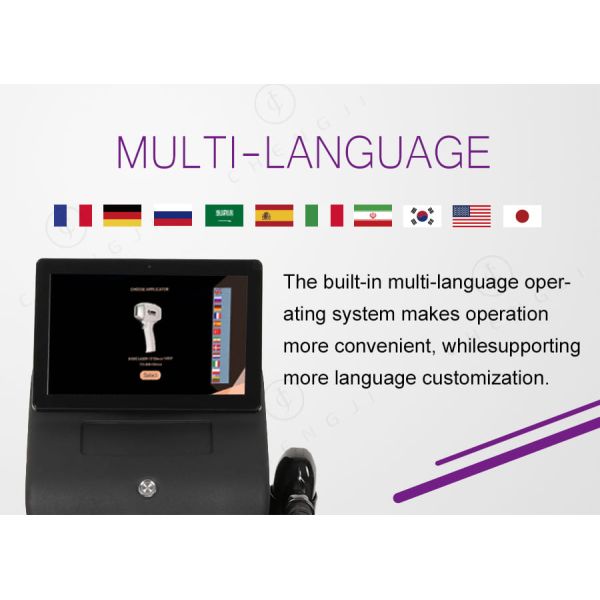 Máquina profesional de depilación láser de diodo con tamaño de punto de 14*21mm/14*38mm, fuente de alimentación de 220V/110V y 2 años de garantía