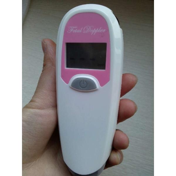 Mini size portable pink color pregnancy baby heart monitor, pocket fetal doppler