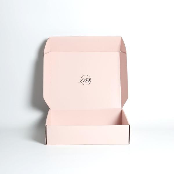 Custom Pink Clothes Jewelry Cosmetic Makeup Food Electronic Folding Corrugated Carton Mailer Box